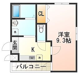 フジパレスソレイユII 1階