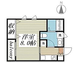 ルーブル吉祥寺南 1Kの間取図画像