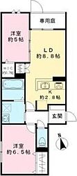 ユアメゾン プリーモ 2LDKの間取図画像