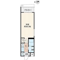 BeverlyHomes赤塚公園2 1Kの間取図画像