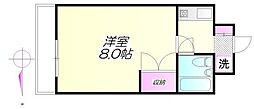 ハタヤ第1ビルドミールセッテ国分寺 1Kの間取図画像