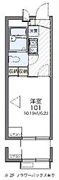 レオパレスシティーE 1Kの間取図画像