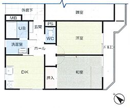 間取図画像 2DK