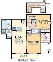 仮称）堀切2丁目メゾン 2階2LDKの間取り