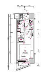 スプレスター大森山王 1Kの間取図画像