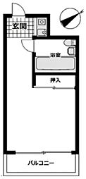 スカイコート西日暮里 ワンルームの間取図画像