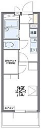 レオパレスイエルバ 1Kの間取図画像