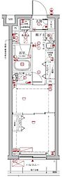 クレイシア・ヴァースクレイシアIDZ中馬込 2Kの間取図画像