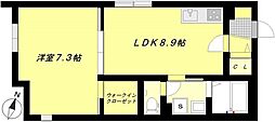 パセオコーワ 1LDKの間取図画像