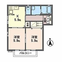 ルミエールI 101 ｜ 宮城県岩沼市たけくま２丁目12-10（賃貸アパート2K・1階・43.00㎡） その2