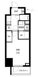 アーバンパーク扇大橋 1Kの間取図画像