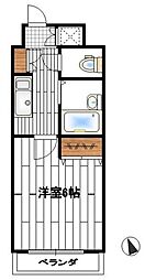 パークマンション 1Kの間取図画像