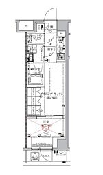 GENOVIA北池袋skygarden 1DKの間取図画像