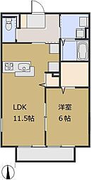 フューチャー 1LDKの間取図画像