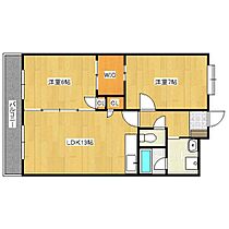 グランドゥールパティオ 1003 ｜ 福岡県久留米市上津町1187（賃貸マンション2LDK・10階・65.00㎡） その2