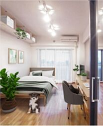 サンヴェール府中 403 4階1Kのリビング/ダイニング