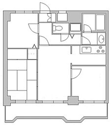 ライオンズプラザ海老名 2SLDKの間取図画像
