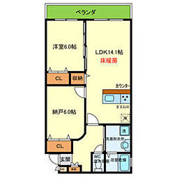 カルム御陵前 2階