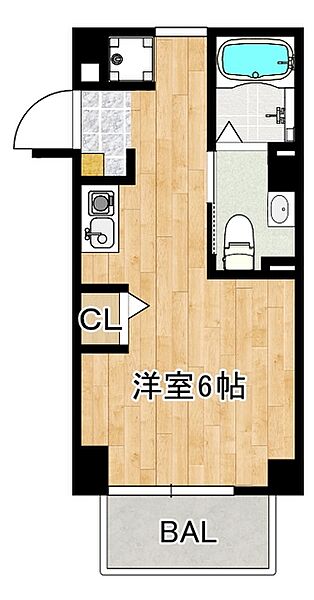 ヴェルト川口並木 203｜埼玉県川口市並木３丁目(賃貸マンション1R・2階・20.16㎡)の写真 その2