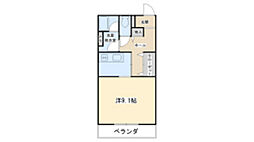 ラビスタ 1Kの間取図画像