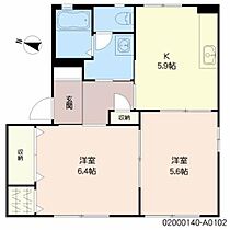 ラ　シエロ　Ａ棟 A0102 ｜ 佐賀県佐賀市高木瀬西３丁目6-25（賃貸アパート2K・1階・43.75㎡） その2