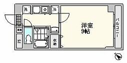 レジデンス・ド・ミューゲ 1Kの間取図画像