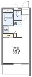 レオパレスシャルム 1Kの間取図画像