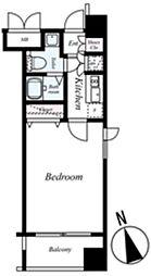 MAKESDESIGN東陽町 1Kの間取図画像