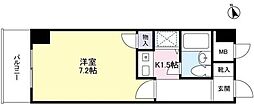 藤和シティコープ浅間町 1Kの間取図画像