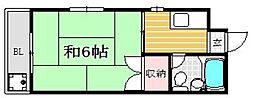 渕野ビル 1Kの間取図画像