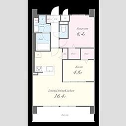 フェンテ・イースト 1SLDKの間取図画像