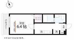QUIET CRAB HOUSE 生麦 1Kの間取図画像