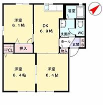 メゾン・エスプワール　Ａ棟 A0101 ｜ 大分県中津市大字上如水180-1（賃貸アパート3DK・1階・54.81㎡） その2