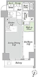 アーバンパーク西巣鴨EAST 1LDKの間取図画像