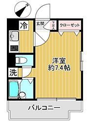 ステージグランデ文京大塚 10階1Kの間取り