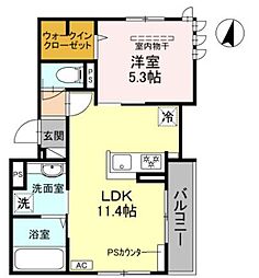 間取図画像 1LDK