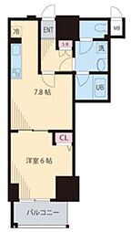 プレシャス音羽 1DKの間取図画像