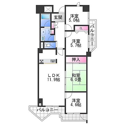 エステム堺萩原天神_間取り_0