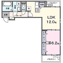 間取図画像 1LDK