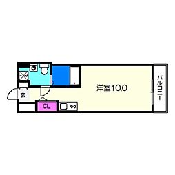 VitaNuova堺 ワンルームの間取図画像