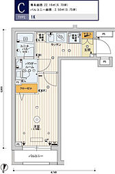 SKYCOURT渋谷北参道 1Kの間取図画像