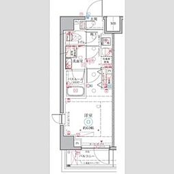 クレヴィスタ横浜天王町 1Kの間取図画像