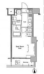 京急本線 青物横丁駅 徒歩5分の賃貸マンション 5階1Kの間取り