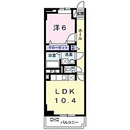 ウィズグレイス 1LDKの間取図画像