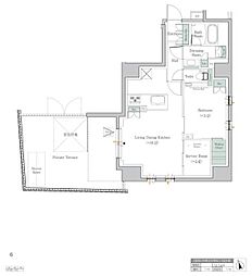 ワンルーフレジデンス中野 2LDKの間取図画像