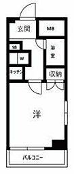 イクス墨田 1Kの間取図画像