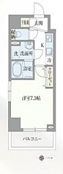 LIGHTTERRACE赤羽 1Kの間取図画像