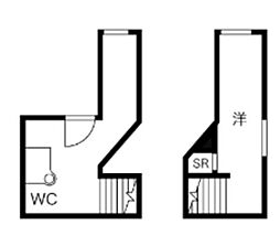 MM1221イースト ワンルームの間取図画像