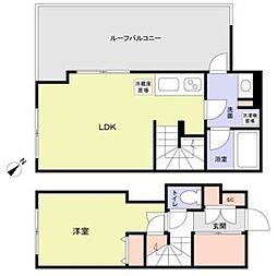 ASTILE目黒不動前 1LDKの間取図画像