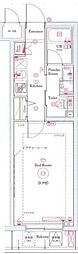 ヴォーガコルテ田端 1Kの間取図画像